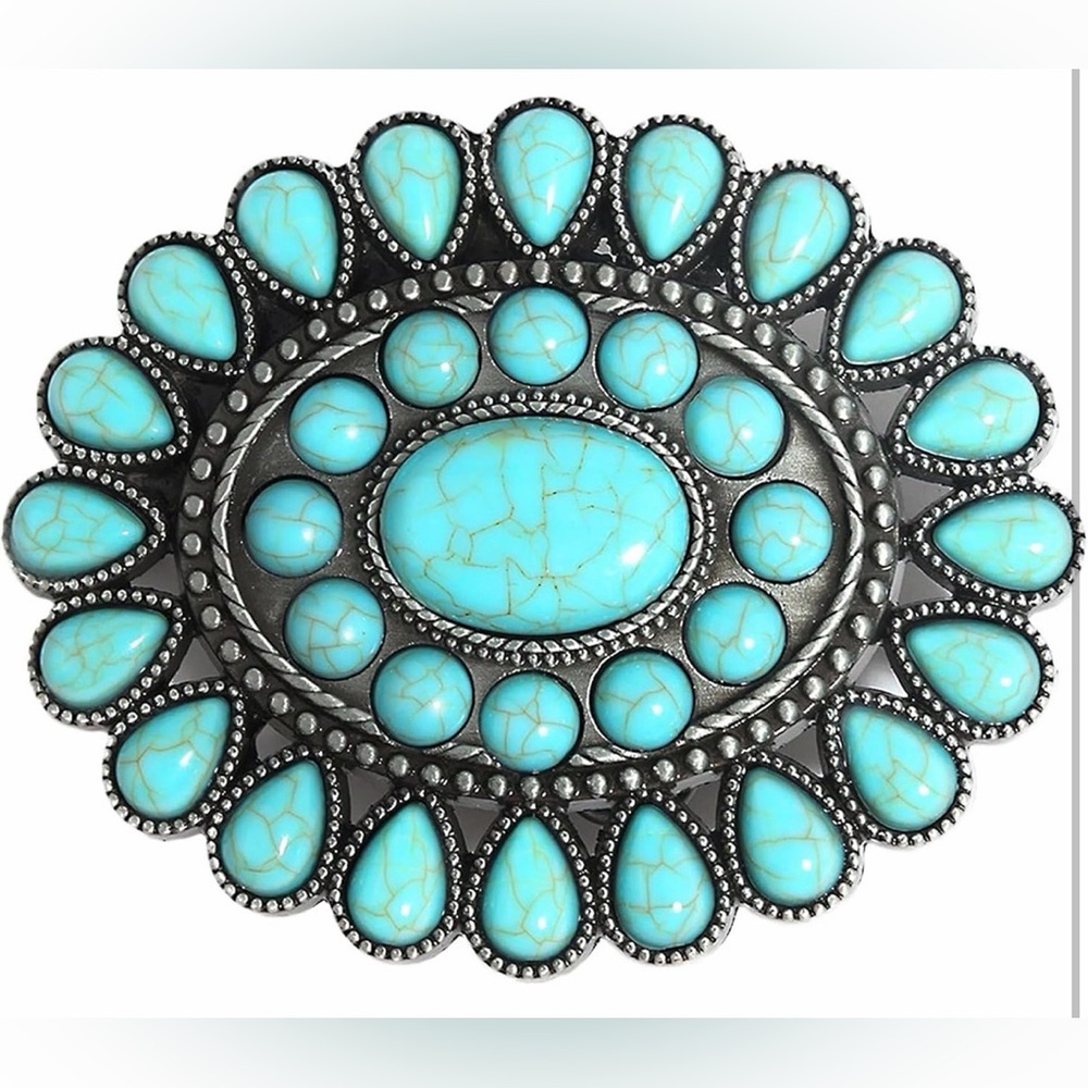 Turquoise Belt Buckle (buckle only)